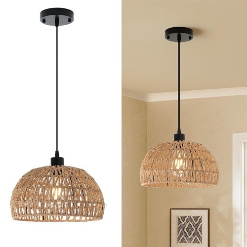 Vintage rattanlampe - vintage,