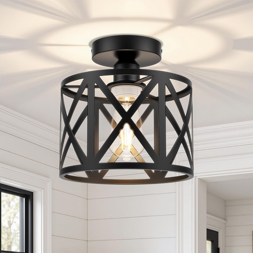 Deckenlampe schwarz modern - schwarz,