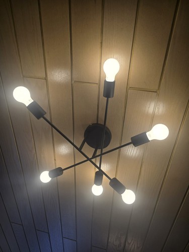 Deckenlampe schwarz matt